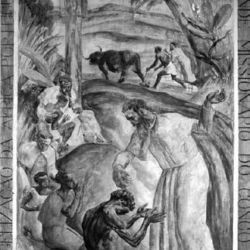 Porto, Igreja de Nossa Senhora da Conceição. Baptistério.
Fresco de Dórdio Gomes, 1947.