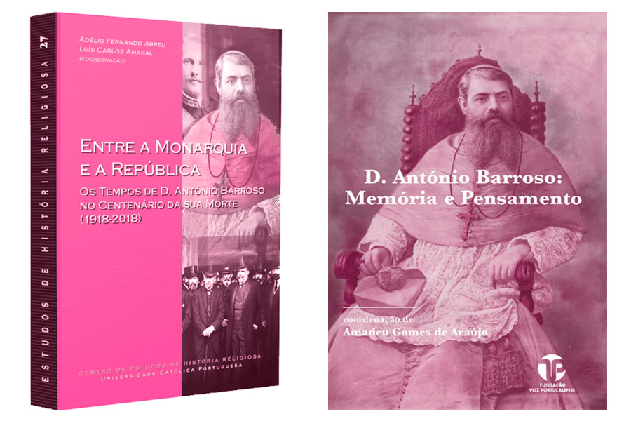 Flores e livros para D. António Barroso, no seu aniversário