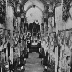 Porto. Ornamentação da Sé por ocasião do solene Te Deum, em acção de graças pela entrada do senhor D. António Barroso na sua diocese.