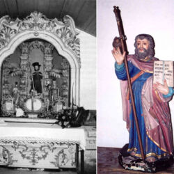 Altar da capela de Santiago e imagem do padroeiro. Durante os anos de exílio, D. António ordenou, secretamente, diversos padres, nesta capela. Entre 9-7-1911 e 20-12-1913, realizou aqui 17 ordenações, tendo conferido a ordem de presbítero a 64 sacerdotes (23 em 1911, 21 em 1912 e 20 em 1913). Destes, 63 eram da diocese do Porto e 1 da diocese de Braga.
