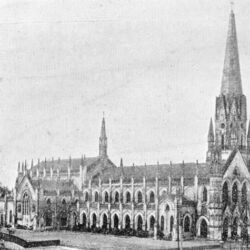 Catedral de Meliapor.
D. António Barroso foi nomeado Bispo de São José de Meliapor, em 2-8-1897. À nomeação andam associados diversos problemas que surgiram naquela diocese distante, incluindo alguns de natureza financeira, resultantes da construção desta imponente mas caríssima catedral neogótica.